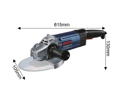 Bosch GWS 2000-180 Professional Angle Grinder – High Performance 180mm Grinder for Industrial Cutting, Grinding, and Fabrication Applications